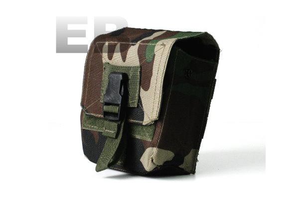 MOLLE M60 100 rd Magazine Pouch Woodland Camo